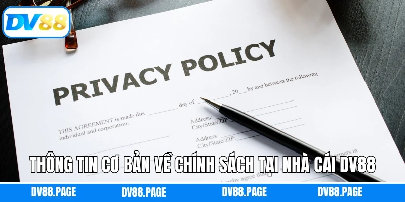 Thông tin cơ bản về chính sách tại nhà cái DV88